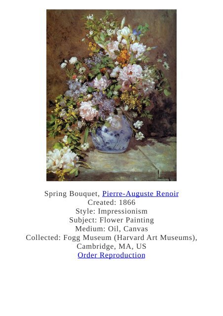 Pierre-Auguste Renoir Paintings for Reproduction - www.paintingz.com