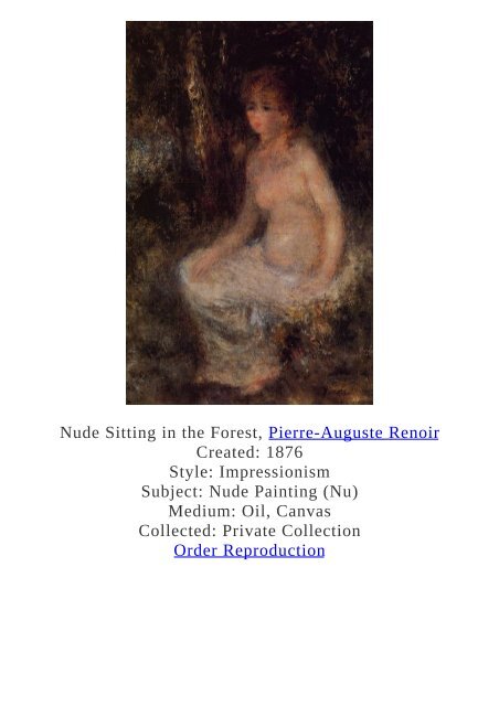 Pierre-Auguste Renoir Paintings for Reproduction - www.paintingz.com