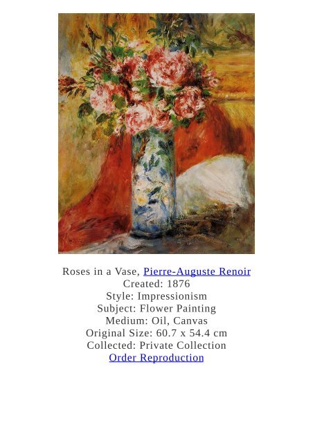 Pierre-Auguste Renoir Paintings for Reproduction - www.paintingz.com