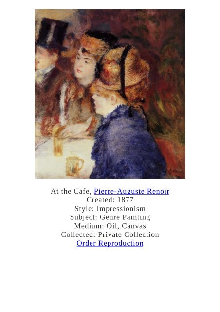 Pierre-Auguste Renoir Paintings for Reproduction - www.paintingz.com