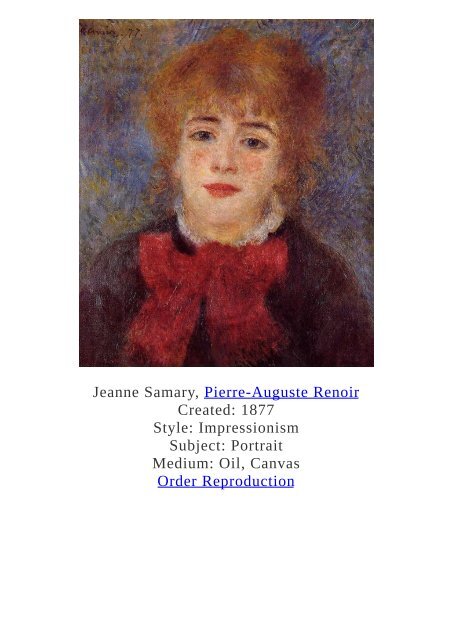 Pierre-Auguste Renoir Paintings for Reproduction - www.paintingz.com