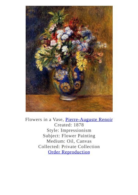 Pierre-Auguste Renoir Paintings for Reproduction - www.paintingz.com