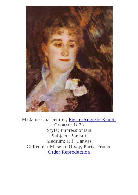 Pierre-Auguste Renoir Paintings for Reproduction - www.paintingz.com