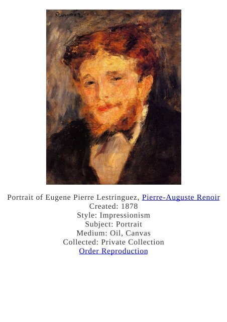 Pierre-Auguste Renoir Paintings for Reproduction - www.paintingz.com