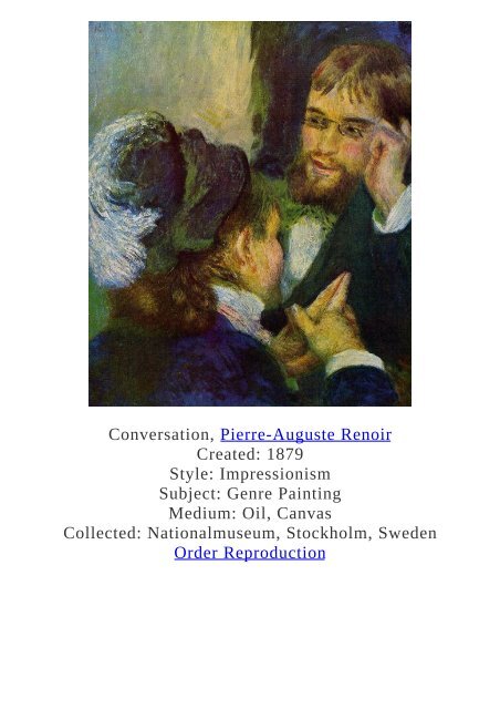 Pierre-Auguste Renoir Paintings for Reproduction - www.paintingz.com