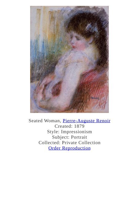 Pierre-Auguste Renoir Paintings for Reproduction - www.paintingz.com