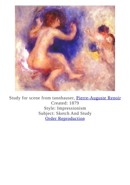 Pierre-Auguste Renoir Paintings for Reproduction - www.paintingz.com