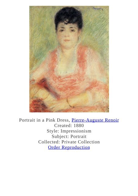 Pierre-Auguste Renoir Paintings for Reproduction - www.paintingz.com