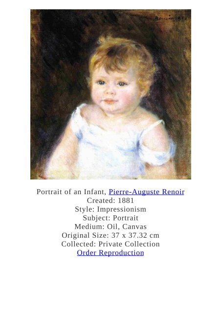 Pierre-Auguste Renoir Paintings for Reproduction - www.paintingz.com