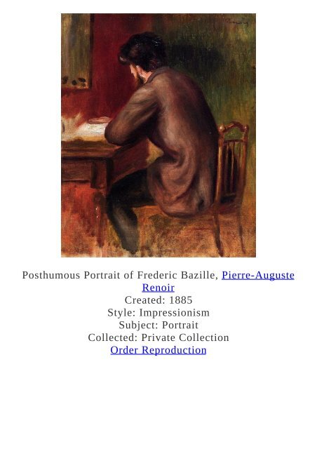 Pierre-Auguste Renoir Paintings for Reproduction - www.paintingz.com