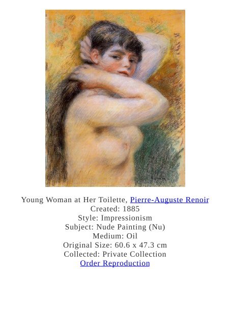 Pierre-Auguste Renoir Paintings for Reproduction - www.paintingz.com