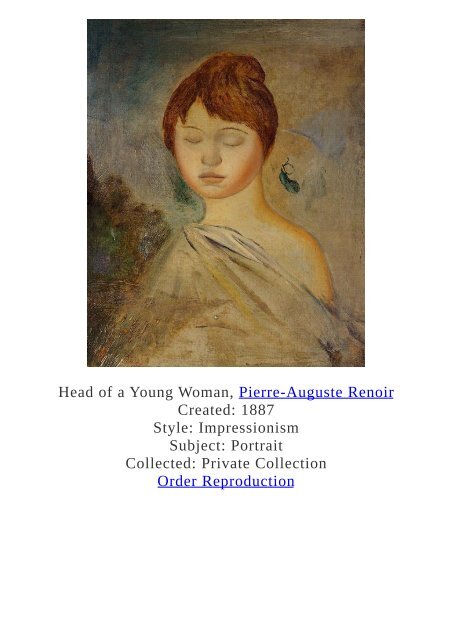 Pierre-Auguste Renoir Paintings for Reproduction - www.paintingz.com