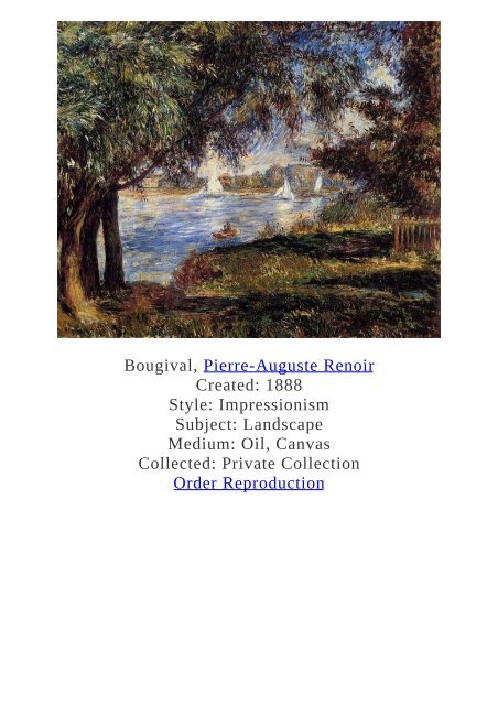 Pierre-Auguste Renoir Paintings for Reproduction - www.paintingz.com