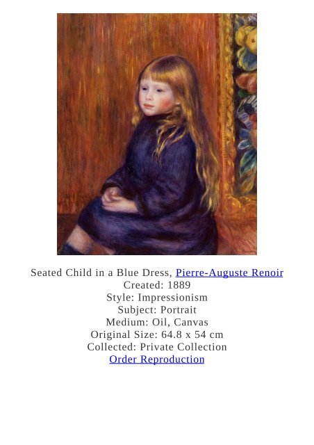 Pierre-Auguste Renoir Paintings for Reproduction - www.paintingz.com