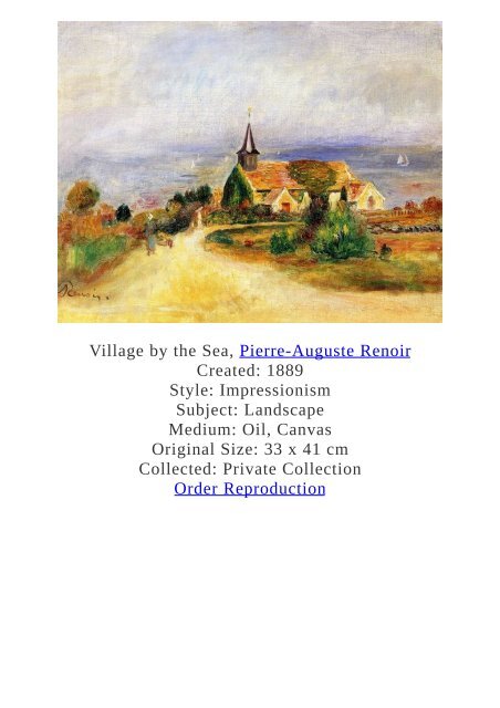 Pierre-Auguste Renoir Paintings for Reproduction - www.paintingz.com