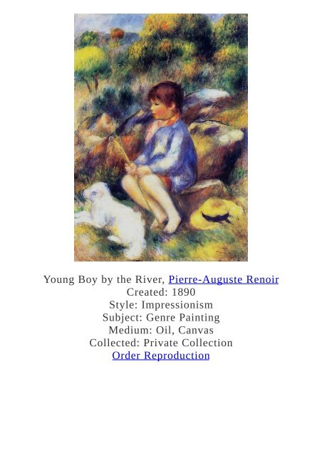 Pierre-Auguste Renoir Paintings for Reproduction - www.paintingz.com