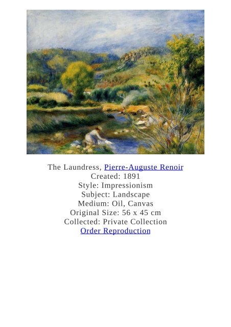 Pierre-Auguste Renoir Paintings for Reproduction - www.paintingz.com