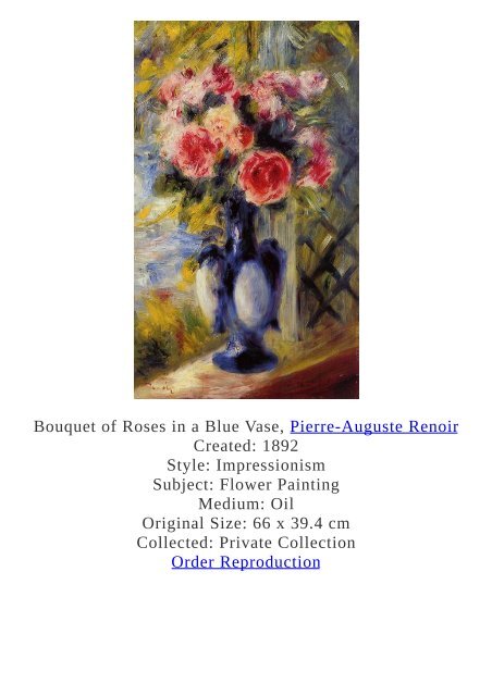 Pierre-Auguste Renoir Paintings for Reproduction - www.paintingz.com