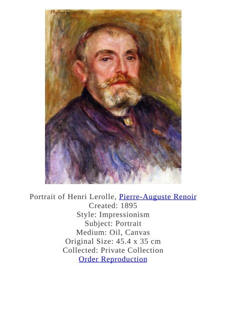 Pierre-Auguste Renoir Paintings for Reproduction - www.paintingz.com