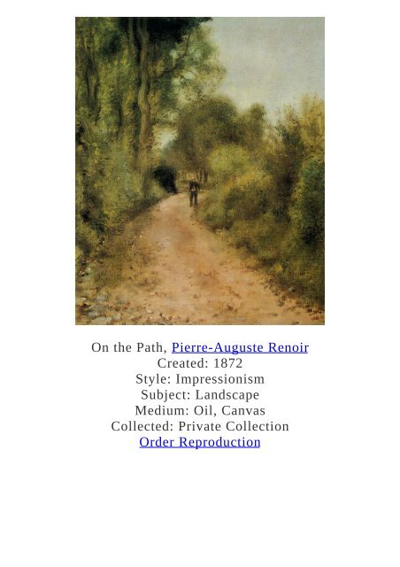 Pierre-Auguste Renoir Paintings for Reproduction - www.paintingz.com