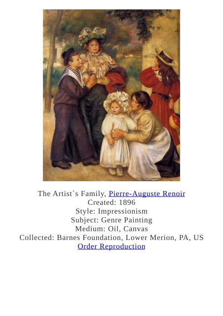 Pierre-Auguste Renoir Paintings for Reproduction - www.paintingz.com