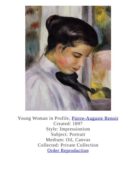 Pierre-Auguste Renoir Paintings for Reproduction - www.paintingz.com