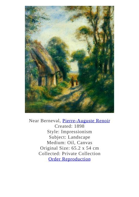 Pierre-Auguste Renoir Paintings for Reproduction - www.paintingz.com