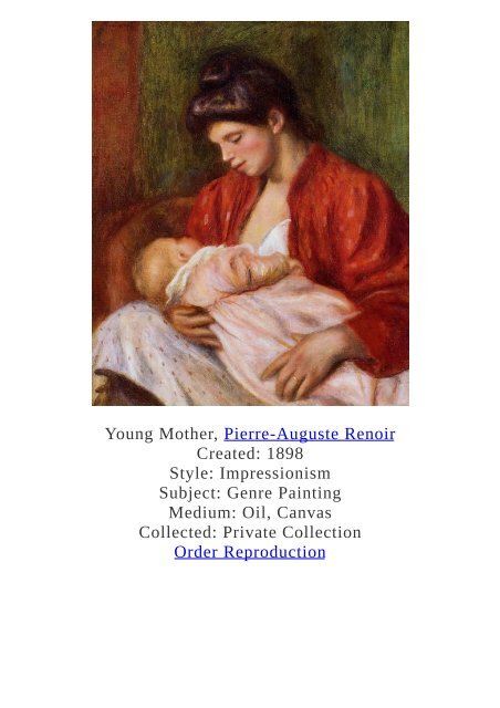 Pierre-Auguste Renoir Paintings for Reproduction - www.paintingz.com