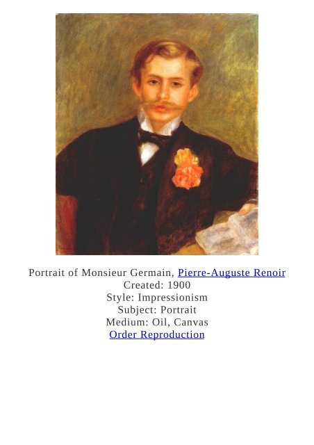 Pierre-Auguste Renoir Paintings for Reproduction - www.paintingz.com