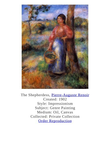 Pierre-Auguste Renoir Paintings for Reproduction - www.paintingz.com