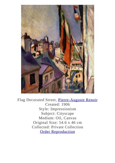 Pierre-Auguste Renoir Paintings for Reproduction - www.paintingz.com