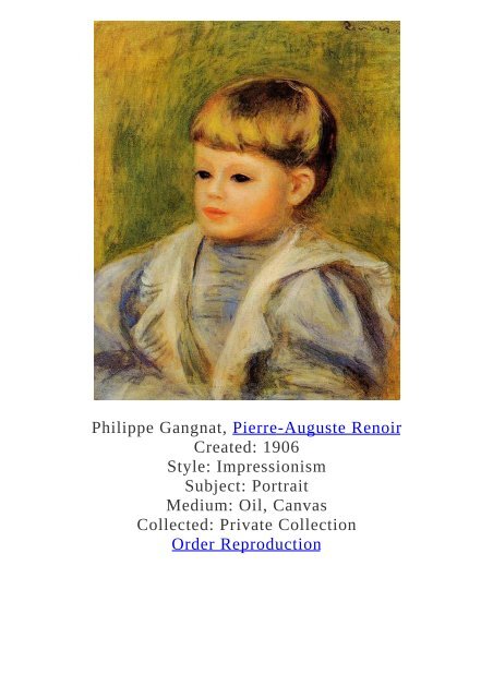 Pierre-Auguste Renoir Paintings for Reproduction - www.paintingz.com