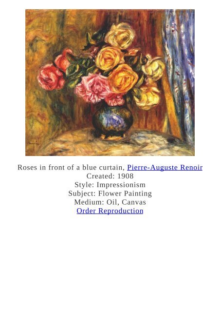 Pierre-Auguste Renoir Paintings for Reproduction - www.paintingz.com