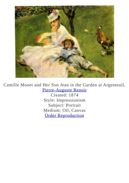 Pierre-Auguste Renoir Paintings for Reproduction - www.paintingz.com