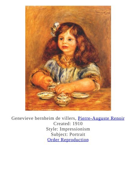 Pierre-Auguste Renoir Paintings for Reproduction - www.paintingz.com