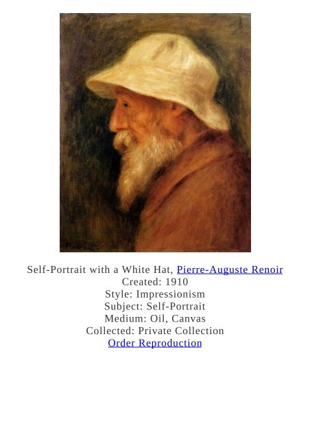 Pierre-Auguste Renoir Paintings for Reproduction - www.paintingz.com