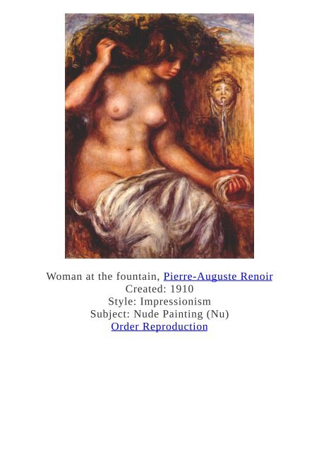 Pierre-Auguste Renoir Paintings for Reproduction - www.paintingz.com