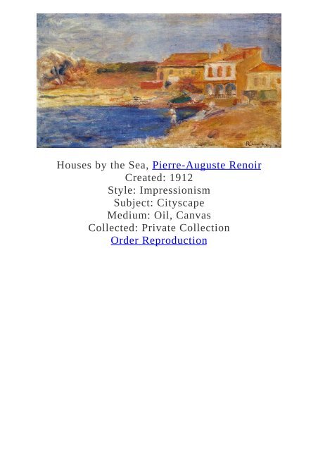 Pierre-Auguste Renoir Paintings for Reproduction - www.paintingz.com