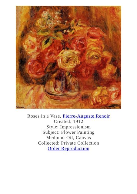 Pierre-Auguste Renoir Paintings for Reproduction - www.paintingz.com