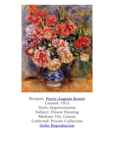 Pierre-Auguste Renoir Paintings for Reproduction - www.paintingz.com