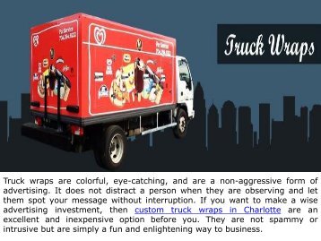 Truck Wraps Service in Charlotte