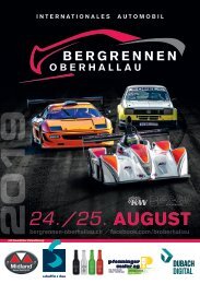 Bergrennen Oberhallau Programmheft 2019