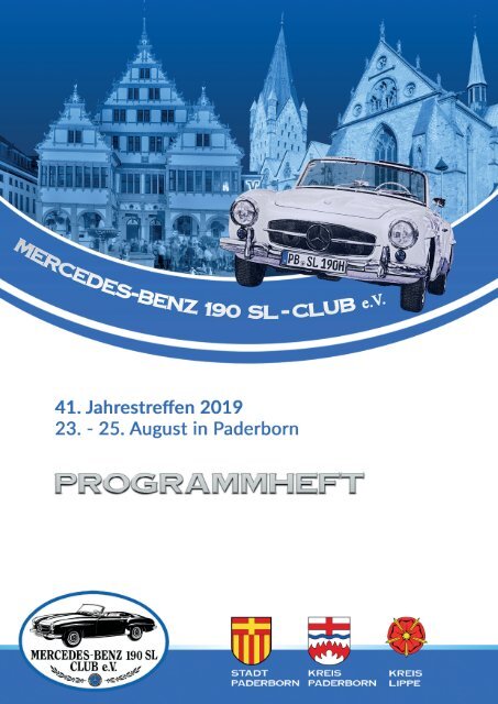 Mercedes-Benz 190 SL-Club - Programmheft - Jahrestreffen Paderborn 2019