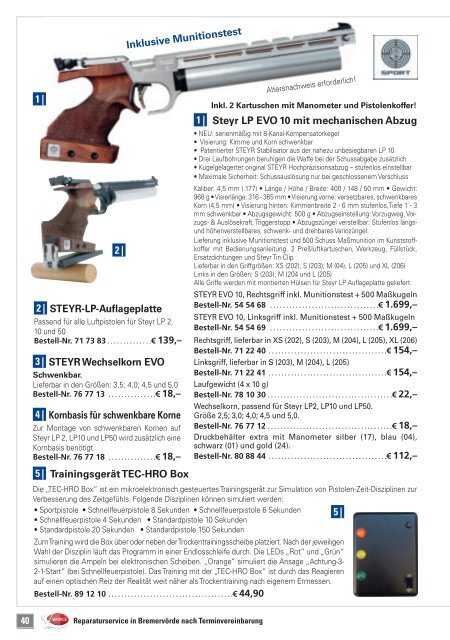 Allermann Schießsport Center Katalog – ZJSHI