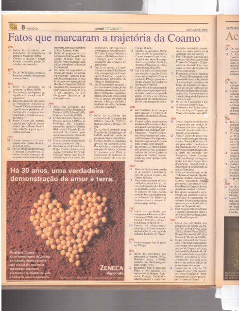 Jornal Coamo - Novembro de 2000