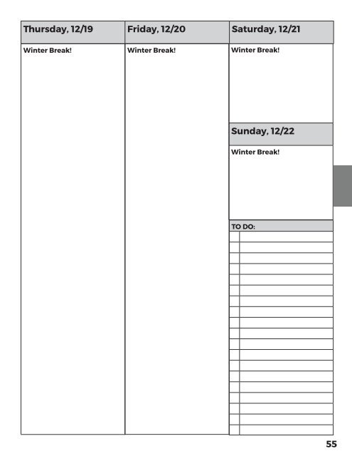 2019-2020 FXC Planner