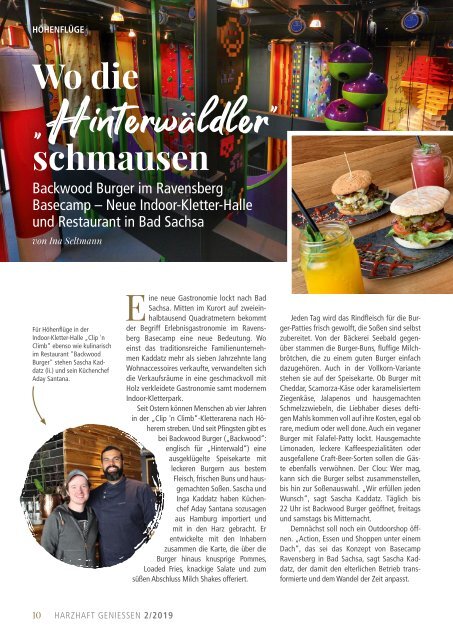 Magazin harzhaft genießen | Ausgabe Herbst/Winter 2019/2020