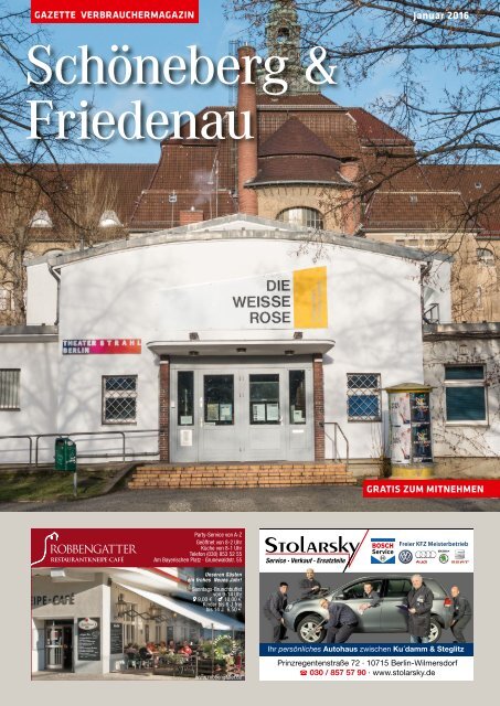 Gazette Schöneberg & Friedenau Januar 2016