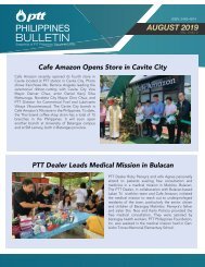 PTT BULLETIN AUGUST 2019