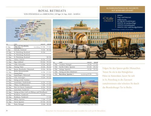Oceania Cruises Grand Voyages Folder 2020 / 2021